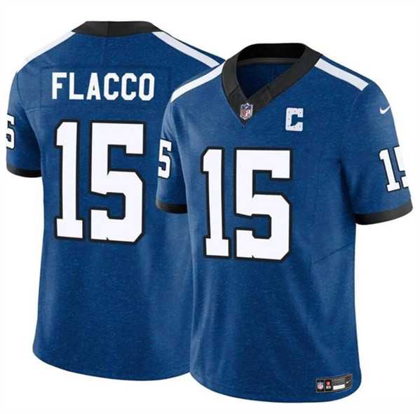 Men & Women & Youth Indianapolis Colts #15 Joe Flacco Blue 2024 F.U.S.E. Throwback Vapor Limited Stitched Jersey,We sell and wholesale Men & Women & Youth Indianapolis Colts #15 Joe Flacco Blue 2024 F.U.S.E. Throwback Vapor Limited Stitched Jersey on line form chian!